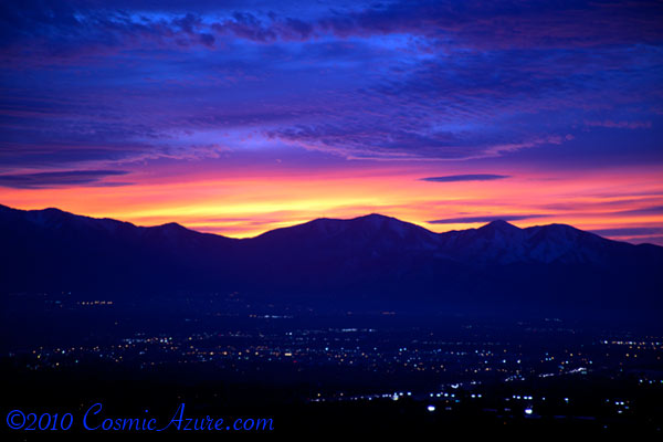 Oquirrh Sunset SLC Utah
